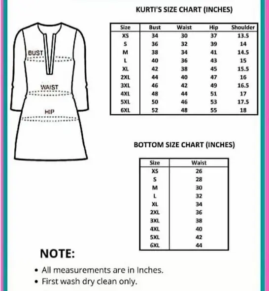 size charts